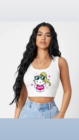 Kitty Barbie Crop Top