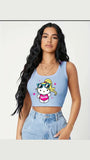 Kitty Barbie Crop Top