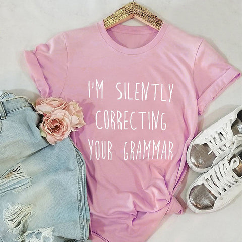 I’m silently correcting your grammar