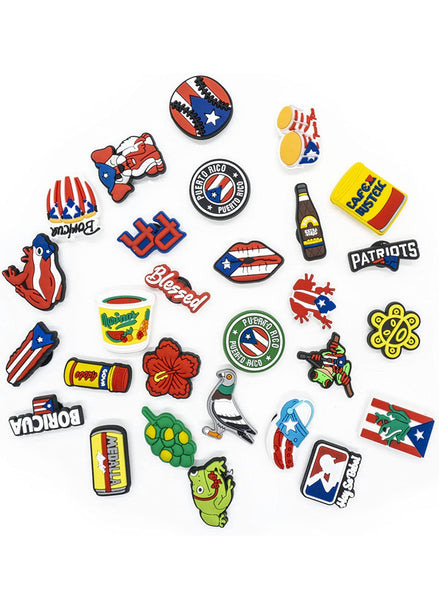 Boricua Crocs Charms