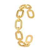 Bracelet, 18K Gold Plated Steel