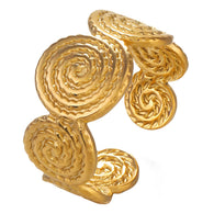 Ring, 18K Gold Plated Steel