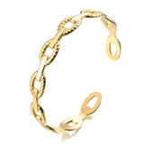 Bracelet, 18K Gold Plated Steel