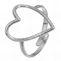 Heart Ring, Stainless Steel