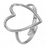 Heart Ring, Stainless Steel