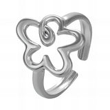 Flower Ring, Stainless Steel