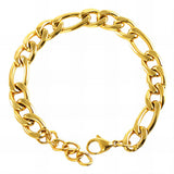 Bracelet, 18K Gold Plated Steel