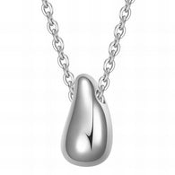 Teardrop Necklace, Stainless Steel