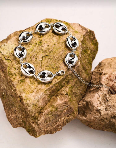 Oval Coffee Bean Bracelet