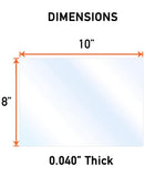 Plexiglass Panels 8x10 (Blanks)