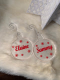 Personalized Acrylic Ornaments 3.5”